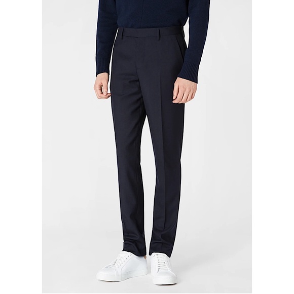 PAUL SMITH Slim-Fit Navy Wool 'A Suit To Travel In' Pants 30 - Picture 2 of 5